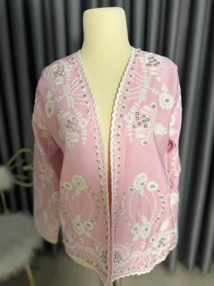 Pembe taşlı ceket 1